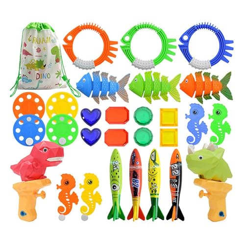 Luwecf Tauchpoolspielzeug für Kinder Schwimmen Spielzeug für Strand Hinterhof Partyzubehör Luwecf Tauchpoolspielzeug für Kinder Schwimmen Spielzeug für Strand Hinterhof Partyzubehör von Luwecf