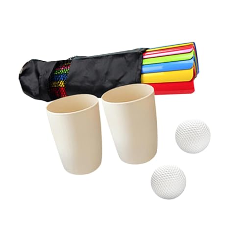 Luwecf Teamspiel Im Freien für Kinder Und Erwachsene Golfbälle Set mit Tasche, L 5.5 cm Breite von Luwecf