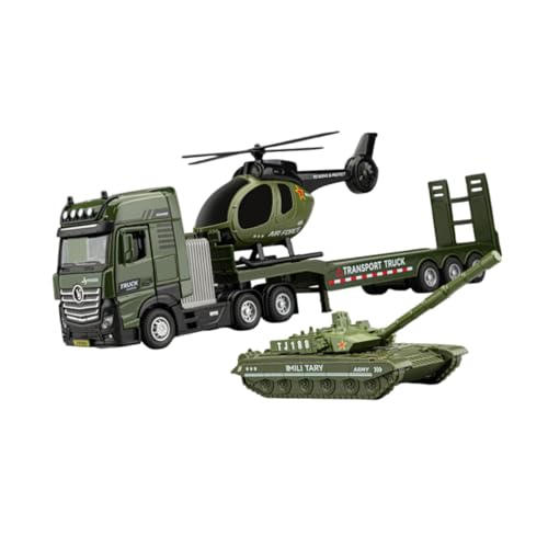 Luwecf Technik LKW Spielzeug, Mini-Helikopter und Rückzugsfahrzeug für Kleinkinder, Panzer Luwecf Technik LKW Spielzeug, Mini-Helikopter und Rückzugsfahrzeug für Kleinkinder, Panzer von Luwecf