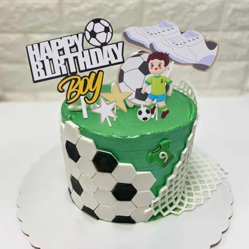 Tortendeko Fussball, 3 Stück Fussball Deko Geburtstag Kinder Set Fussball Geburtstag Deko für Kuchen Cupcakes und Torten Perfekt für Kindergeburtstage Fußballpartys und Sportevents Tortendeko Fussball, 3 Stück Fussball Deko Geburtstag Kinder Set Fussball Geburtstag Deko für Kuchen Cupcakes und Torten Perfekt für Kindergeburtstage Fußballpartys und Sportevents von LuxStellar