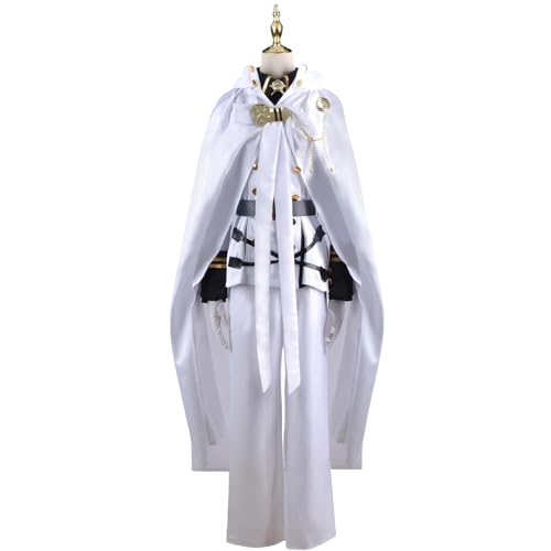 Luxetoys Mikaela Hyakuya Anime Cosplay Anzug Seraph of the End Charakter Kostüm Spiel Outfit mit Zubehör für Anime Expo (Mikaela Hyakuya Kostüm, L) von Luxetoys