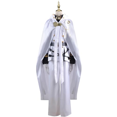 Luxetoys Mikaela Hyakuya Anime Cosplay Anzug Seraph of the End Charakter Kostüm Spiel Outfit mit Zubehör für Anime Expo (Mikaela Hyakuya Kostüm, S) von Luxetoys