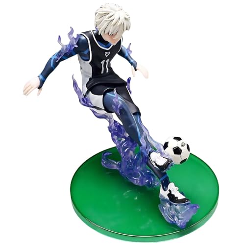 Luxetoys Nagi Seishiro Anime-Figur Blue Lock Charakterfiguren mit Fußballspiel 18 cm Modellstatue zur Dekoration und Geschenk Luxetoys Nagi Seishiro Anime-Figur Blue Lock Charakterfiguren mit Fußballspiel 18 cm Modellstatue zur Dekoration und Geschenk von Luxetoys