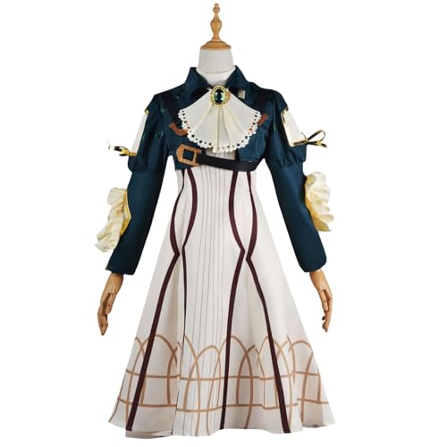 Luxetoys Violet Evergarden Anime Cosplay Kostüm Set mit Kleidungszubehör aus Polyester Stoff als Geschenk (Kostüm, S) von Luxetoys