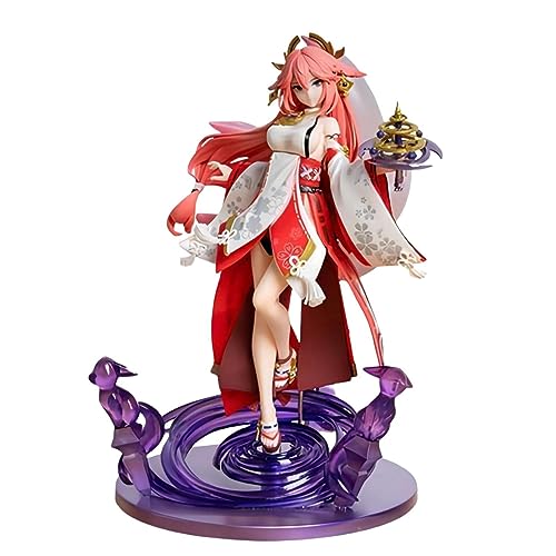 Luxetoys Yae Miko Spiel Anime Figuren Charakterfigur mit Haltung und Waffe zugehöriger Szene 24 cm Modell Statue zur Dekoration Luxetoys Yae Miko Spiel Anime Figuren Charakterfigur mit Haltung und Waffe zugehöriger Szene 24 cm Modell Statue zur Dekoration von Luxetoys