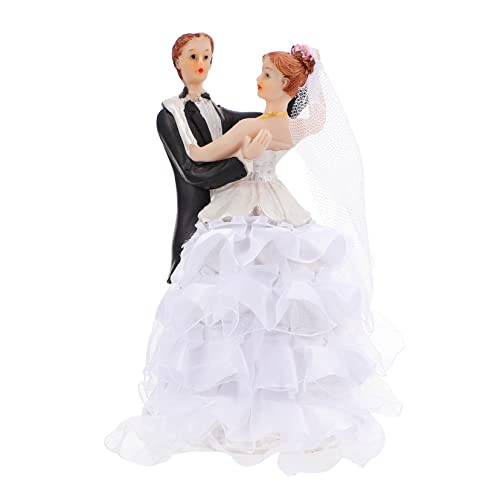 1 Stück Hochzeitstorte Brautpaar Figuren Tischornament für Feierlichkeiten Hochzeitsdeko Langlebige Tortendekoration und Partys 1 Stück Hochzeitstorte Brautpaar Figuren Tischornament für Feierlichkeiten Hochzeitsdeko Langlebige Tortendekoration und Partys von Luxshiny