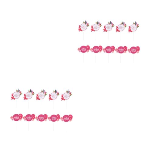 2 Sätze Cake Plug Dekoration Für Muttertag Und Niedliche Tortenstecker Mit Herz Und Dessertverzierung Für Besondere Feier 10 Stück * 2 2 Sätze Cake Plug Dekoration Für Muttertag Und Niedliche Tortenstecker Mit Herz Und Dessertverzierung Für Besondere Feier 10 Stück * 2 von Luxshiny