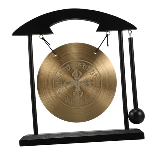 Feng Shui Desktop Gong aus Messing mit Stand Glücksbringer und Dekoration für Zuhause Beruhigender und Einzigartiges Design für Harmonische Raumatmosphäre Feng Shui Desktop Gong aus Messing mit Stand Glücksbringer und Dekoration für Zuhause Beruhigender und Einzigartiges Design für Harmonische Raumatmosphäre von Luxshiny