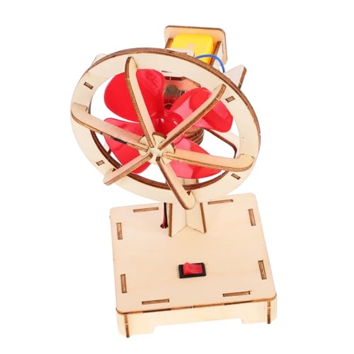 Luxshiny 1 Satz Diy Wind Fan Bastelset für Lehrspielzeug für Fördert Hand Augen Koordination und Kreativität für Diy Projekte Schule Hause von Luxshiny