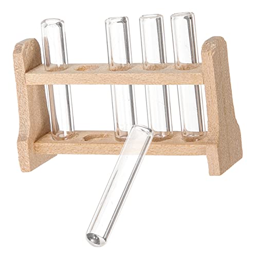 Luxshiny 1 Satz Mini -Puppenhausmodell Miniaturröhre Miniröhren Mini Reagenzglas Tiny House Reagenzgläser Miniatur-Reagenzglas winzige Röhre Mini- -Reagenzgläser hölzern von Luxshiny