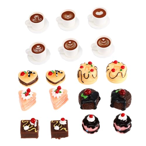 Luxshiny 1 Satz Miniatur Küchenzubehör für Puppenhaus Realistische Fake Kuchen Kaffeetassen Langlebige Miniatur Dekorationen Resin für Puppenh Küchen Luxshiny 1 Satz Miniatur Küchenzubehör für Puppenhaus Realistische Fake Kuchen Kaffeetassen Langlebige Miniatur Dekorationen Resin für Puppenh Küchen von Luxshiny