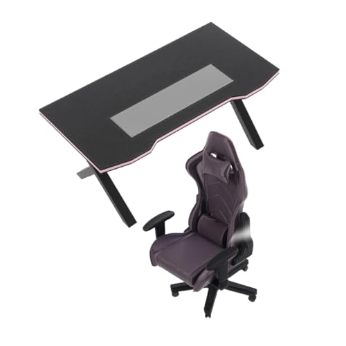 Luxshiny 1 Satz Puppenhaus Möbel Zubehör Mini Computer Stuhl Modell für DIY Bastelprojekte Schwarz Teiliges von Luxshiny