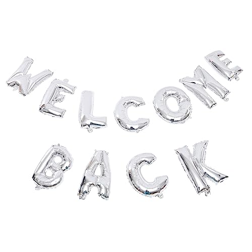 Luxshiny 1 Satz Willkommen Zurück Folienballons Kreative Dekoration für Schulpartys Wiedersehensfeiern und mit Klaren Welcome Back Buchstaben für Unvergessliche Erinnerungen Luxshiny 1 Satz Willkommen Zurück Folienballons Kreative Dekoration für Schulpartys Wiedersehensfeiern und mit Klaren Welcome Back Buchstaben für Unvergessliche Erinnerungen von Luxshiny