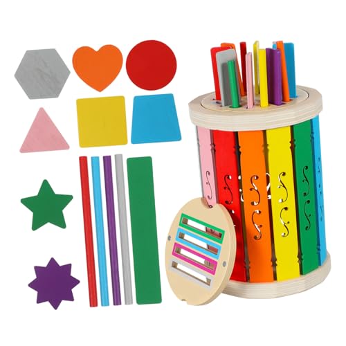Luxshiny 1 Set Babybecher Kognitives Farbabgleichsspielzeug Für Kleinkinder Pädagogisches Sortierbecher Farbsortierstäbe Farbabgleichsspielzeug Farbklassifizierungsspielzeug Aus von Luxshiny