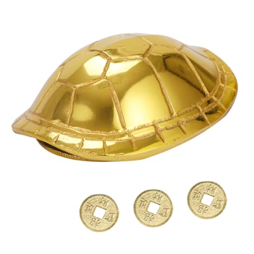 Luxshiny 1 Set Kupfer Schildkröte Shell Divination Werkzeug Muscheln Divination Spiel Schildkröte Shell Für Ich Und Schildkröte Turtles Goldene von Luxshiny