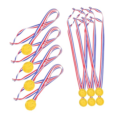 Luxshiny 10 Stück Medaillen Für Sportliche Auszeichnungen Trophäe Siegerpreis Auszeichnungsbänder Basketball-Medaille Kinderpreis Pp Golden Luxshiny 10 Stück Medaillen Für Sportliche Auszeichnungen Trophäe Siegerpreis Auszeichnungsbänder Basketball-Medaille Kinderpreis Pp Golden von Luxshiny