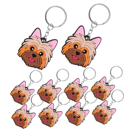 Luxshiny 10 Stück Süße Cartoon Hund Schlüsselanhänger aus PVC Lustige Tier Schlüsselringe für Taschen Rucksäcke und für Hundefreunde Niedliche Accessoires Luxshiny 10 Stück Süße Cartoon Hund Schlüsselanhänger aus PVC Lustige Tier Schlüsselringe für Taschen Rucksäcke und für Hundefreunde Niedliche Accessoires von Luxshiny