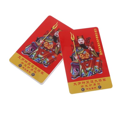 Luxshiny 10 Stück Tai-Sui-Karte Neujahrsgrußkarten Glücksamulettkarte Feng-Shui- Eventversorgung Snake Neujahrsgrußkarte Mondneujahrskarte buddhistisches PVC Luxshiny 10 Stück Tai-Sui-Karte Neujahrsgrußkarten Glücksamulettkarte Feng-Shui- Eventversorgung Snake Neujahrsgrußkarte Mondneujahrskarte buddhistisches PVC von Luxshiny