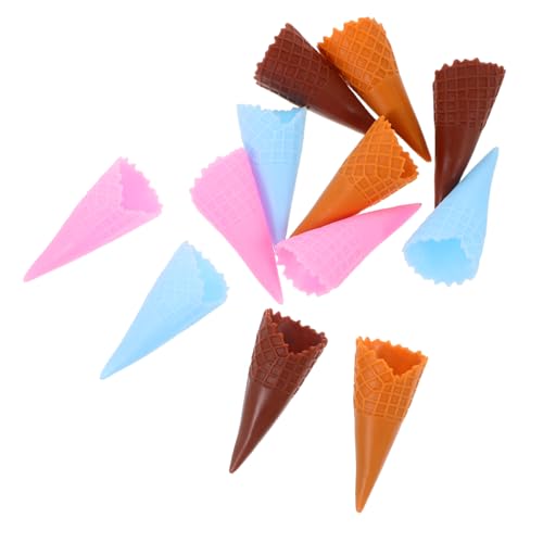 Luxshiny 12 Stück Knusprige Kegelform Gefälschte Eiswaffel Simulierte Eistüte Mini-eistüten So Tun, Als Würde Man Eistüte Miniatureiszapfen Lebensmitteldekor PVC Luxshiny 12 Stück Knusprige Kegelform Gefälschte Eiswaffel Simulierte Eistüte Mini-eistüten So Tun, Als Würde Man Eistüte Miniatureiszapfen Lebensmitteldekor PVC von Luxshiny