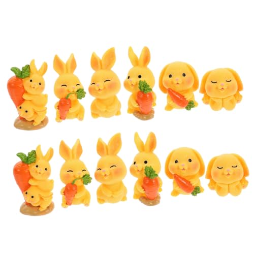 Luxshiny 12 Stück Teiliges Mini Kaninchen Figuren Adorable Garten Deko für DIY Landschaften Ostern Dekoration Lustige Schreibtisch Ornamente Langlebig und Luxshiny 12 Stück Teiliges Mini Kaninchen Figuren Adorable Garten Deko für DIY Landschaften Ostern Dekoration Lustige Schreibtisch Ornamente Langlebig und von Luxshiny