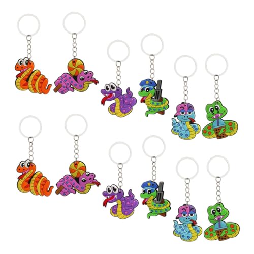 Luxshiny 12Stücke Cartoon Schlangen Schlüsselanhänger Kreative Tier Hängedekoration für Taschen Handys und Rucksäcke DIY Charm Zubehör für Jede Accessoire Sammlung Luxshiny 12Stücke Cartoon Schlangen Schlüsselanhänger Kreative Tier Hängedekoration für Taschen Handys und Rucksäcke DIY Charm Zubehör für Jede Accessoire Sammlung von Luxshiny
