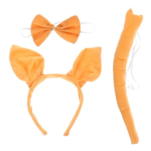 Luxshiny 1Satz Kostümset für Erwachsene Teiliges mit Fliege für Halloween Karneval und Cosplay Verstellbar und Bequem Orangefarbenes von Luxshiny