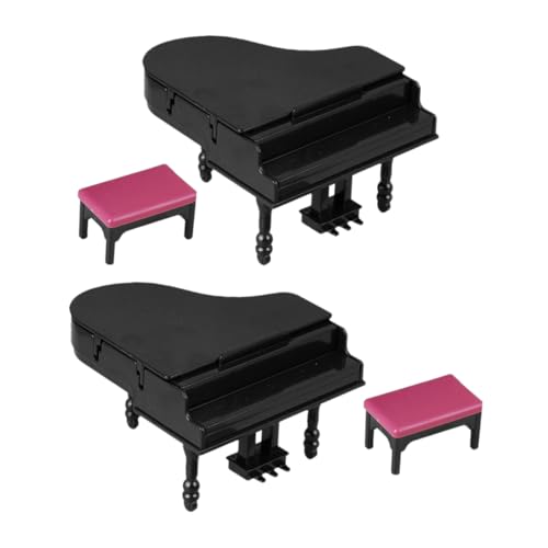 Luxshiny 2 Sätze Teiliges Puppenhaus Zubehör mit Klavier und Bank Tiny Musical Instrument für Stilvolle Dekoration und Kreative Luxshiny 2 Sätze Teiliges Puppenhaus Zubehör mit Klavier und Bank Tiny Musical Instrument für Stilvolle Dekoration und Kreative von Luxshiny
