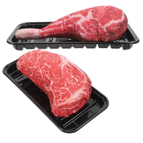 Luxshiny 2 Sets Simuliertes Steak Modell Realistisches Essen Gefälschtes Steak Simulierte Lebensmittelmodelle Requisiten Frisches Steak Ornament Realistisches Rindfleisch Requisite Luxshiny 2 Sets Simuliertes Steak Modell Realistisches Essen Gefälschtes Steak Simulierte Lebensmittelmodelle Requisiten Frisches Steak Ornament Realistisches Rindfleisch Requisite von Luxshiny