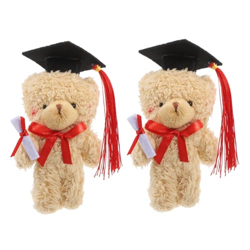 Luxshiny 2 Stück Dr. Bärenpuppe Abschluss Bär Bär der Abschlusssaison Diplom-Bär Der Abschluss hat Charme Stofftierbärenpuppen abschluss ausgestopfte bären Plüsch Light Brown Luxshiny 2 Stück Dr. Bärenpuppe Abschluss Bär Bär der Abschlusssaison Diplom-Bär Der Abschluss hat Charme Stofftierbärenpuppen abschluss ausgestopfte bären Plüsch Light Brown von Luxshiny