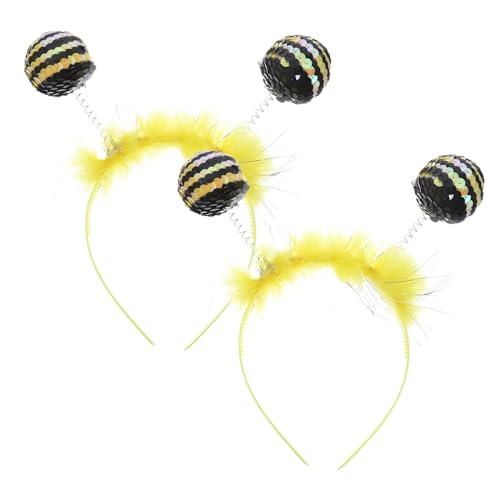 Luxshiny 2 Stück Festliche Party Haarzubehör Biene Haarreifen Haarschmuck für Cosplay Bienen-Cosplay-Accessoire Bienen-Kostümzubehör Party-Haar-Accessoire Tuch Yellow Luxshiny 2 Stück Festliche Party Haarzubehör Biene Haarreifen Haarschmuck für Cosplay Bienen-Cosplay-Accessoire Bienen-Kostümzubehör Party-Haar-Accessoire Tuch Yellow von Luxshiny
