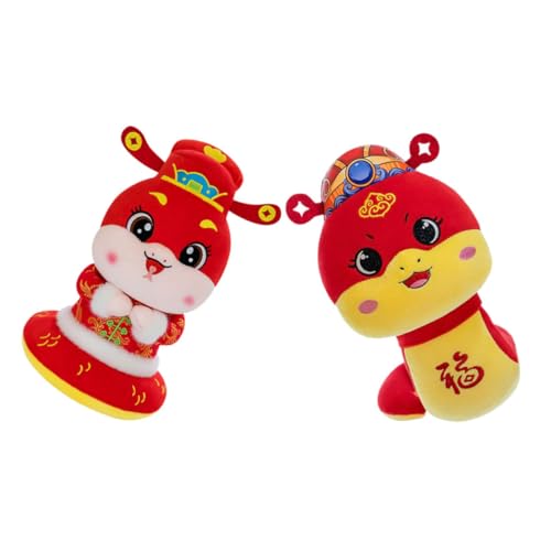 Luxshiny 2 Stück Jahr der Schlange Plüschspielzeug Detailreiche Stofftiere mit Niedlichem Design für Frühlingsfest Dekoration und Spielgefährte für Altersgruppen Luxshiny 2 Stück Jahr der Schlange Plüschspielzeug Detailreiche Stofftiere mit Niedlichem Design für Frühlingsfest Dekoration und Spielgefährte für Altersgruppen von Luxshiny