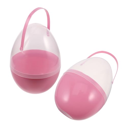 Luxshiny 2 Stück Ostereier Plastikeier Befüllbar Ostereibehälter Osterei-verzierung Osterkorbfüller Befüllbares Ostern Plastikdekoration Ostern Gefüllte Eier Pp Rosa Luxshiny 2 Stück Ostereier Plastikeier Befüllbar Ostereibehälter Osterei-verzierung Osterkorbfüller Befüllbares Ostern Plastikdekoration Ostern Gefüllte Eier Pp Rosa von Luxshiny