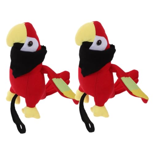Luxshiny 2 Stück Plüsch Piratenpapagei für Schulter Realistisches Kostümzubehör für Halloween und Rollenspiele mit Einfachem Befestigungsmechanismus und Lebensechter Luxshiny 2 Stück Plüsch Piratenpapagei für Schulter Realistisches Kostümzubehör für Halloween und Rollenspiele mit Einfachem Befestigungsmechanismus und Lebensechter von Luxshiny