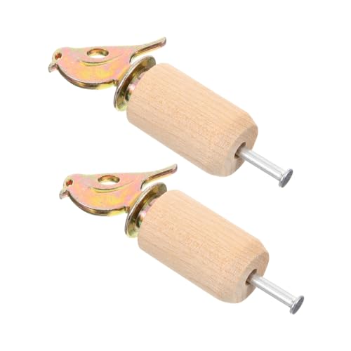 Luxshiny 2 Stück Vogelpfeifenspielzeug Vogelruferzunge Vogelpfeife Für Pfeifen Für Vogelruferpfeife Pfeifinstrument Für Vogelpartygeschenke Vogelgeräuschgerät Metall Beige von Luxshiny
