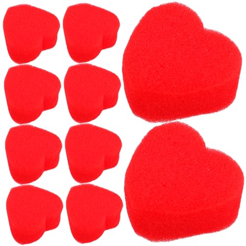 Luxshiny 20 Paare Magische Schwammherzen Interaktive Illusion für Bühnenzauberer Weiche Rote Schwammkugeln für Hochzeiten und Partys Kreative Zauberrequisiten für Unterhaltung Luxshiny 20 Paare Magische Schwammherzen Interaktive Illusion für Bühnenzauberer Weiche Rote Schwammkugeln für Hochzeiten und Partys Kreative Zauberrequisiten für Unterhaltung von Luxshiny