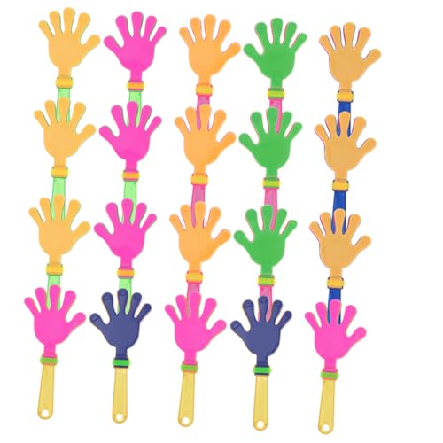 Luxshiny 20 Stück Palmspielzeug Party-handklatschen Jubel-Tools Gastgeschenke Zum Jubeln Kinderklöppel Klöppel Für Sportveranstaltungen Handklöppel Aus Kunststoff Handklöppel Prop Plastik von Luxshiny