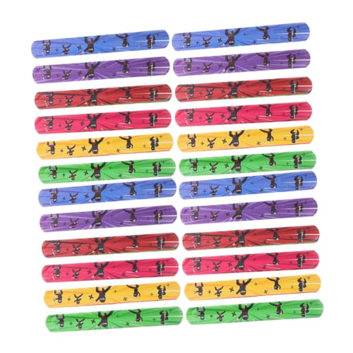 Luxshiny 24 Stück Ninja Slap Armbänder für Halloween Partygeschenke für Klassenzimmer Sicher und Schadstofffrei für Indoor und Outdoor Spaß von Luxshiny