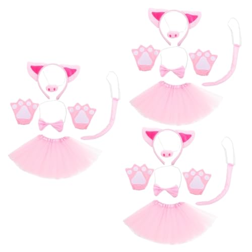 Luxshiny 3 Sätze Tier Kostüm Set Flexibles Schweine Kostüm mit Ohr Stirnband Schweinenase Fliege und Tutu Rock für Karneval Halloween und Cosplay Veranstaltungen Luxshiny 3 Sätze Tier Kostüm Set Flexibles Schweine Kostüm mit Ohr Stirnband Schweinenase Fliege und Tutu Rock für Karneval Halloween und Cosplay Veranstaltungen von Luxshiny
