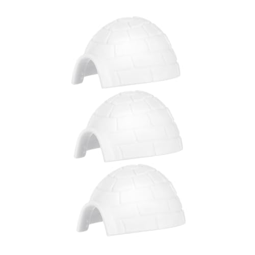 Luxshiny 3 Stück Iglu-Modell Iglu- Miniatur Bären Schnee Polar- winzig Zahlen Party Kleinkinder kleine Figuren Mini Eishaus Plastik Weiß Luxshiny 3 Stück Iglu-Modell Iglu- Miniatur Bären Schnee Polar- winzig Zahlen Party Kleinkinder kleine Figuren Mini Eishaus Plastik Weiß von Luxshiny