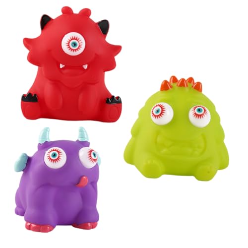 Luxshiny 3 Stück Monster Quetschspielzeuge Stressabbau für Erwachsene Geburtstagsgeschenke und Party Mitbringsel Farbenfroh und Kreativ von Luxshiny