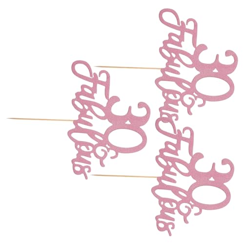 Luxshiny 3 Stück Teiliges Gold Glitzer Tortendeko für Geburtstag Wiederverwendbare Kuchenaufsätze Geburtstagsfeier Dekorationen Einzigartiges Design für Unvergessliche Feiern von Luxshiny