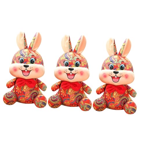 Luxshiny 3 Stück Zodiac Rabbit Plüschspielzeug Niedliches Kaninchen Kuscheltier für für Jahr des Hasen Dekoration für Babyzimmer Luxshiny 3 Stück Zodiac Rabbit Plüschspielzeug Niedliches Kaninchen Kuscheltier für für Jahr des Hasen Dekoration für Babyzimmer von Luxshiny