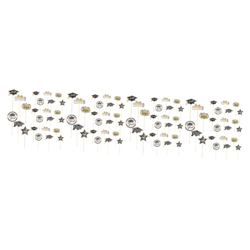 Luxshiny 4 Sätze Abschlussfeier Kuchen Picks Graduation Cake Dekoration Praktische Und Stilvolle Cupcake Topper Für Schulabschlussfeiern Und Feiern Und Desserts Stück * 4 von Luxshiny