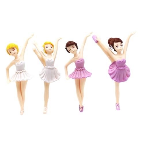 Luxshiny 4 Stück Ballerina Kuchendekoration Kreative Tortendeko für Geburtstagsfeiern Weiß und Ornament für Backwaren und Party Accessoires Luxshiny 4 Stück Ballerina Kuchendekoration Kreative Tortendeko für Geburtstagsfeiern Weiß und Ornament für Backwaren und Party Accessoires von Luxshiny