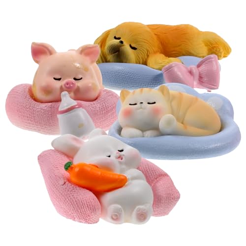 Luxshiny 4 Stück Tierfiguren aus Resin Lustige Tierstatue für Micro Landschaftsdekoration für Auto Schreibtisch und Garten Kawaii Katzen und Hasen Figuren Luxshiny 4 Stück Tierfiguren aus Resin Lustige Tierstatue für Micro Landschaftsdekoration für Auto Schreibtisch und Garten Kawaii Katzen und Hasen Figuren von Luxshiny