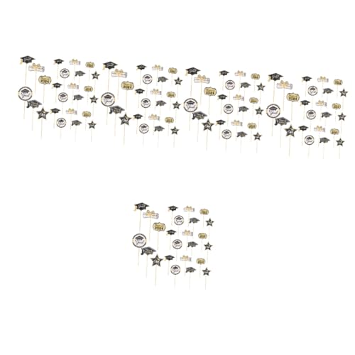Luxshiny 5 Sätze Abschlussfeier Kuchen Cupcake Picks Toppers Für Graduation Party Sicher Für Kuchen Desserts Und Snacks Abschlussfeier Dekoration Stück * 5 von Luxshiny
