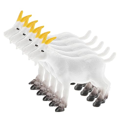 Luxshiny 5 Stück Teiliges Simulierte Ziegen Modelle Realistische PVC Figuren für DIY Ländliche Szenen Hochwertige Dekoration für Bastelprojekte Luxshiny 5 Stück Teiliges Simulierte Ziegen Modelle Realistische PVC Figuren für DIY Ländliche Szenen Hochwertige Dekoration für Bastelprojekte von Luxshiny