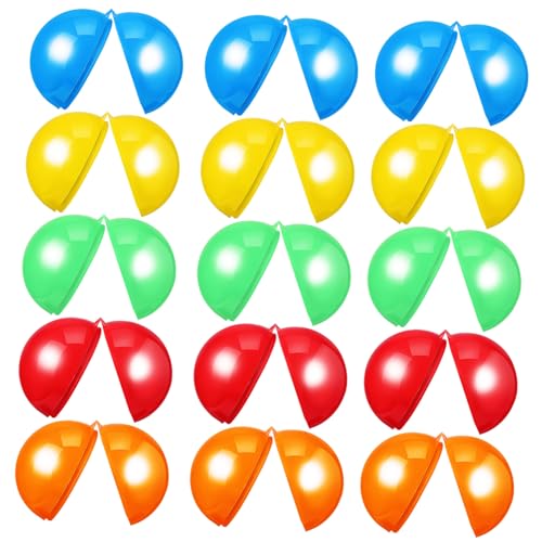 Luxshiny 50 Stück Hohle Tombola Bälle Party Tombola Befüllbare Preisbälle Kaugummikugeln Automatenkapseln Tombola Zubehör Runde Kapseln Automatenbälle Aus Kunststoff von Luxshiny