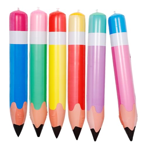 Luxshiny 6 Stück Aufblasbare Bleistifte Dekoration für Schulpartys und Klassenräume Große Stift Props für Kindergeburtstage und Kreative Events Luxshiny 6 Stück Aufblasbare Bleistifte Dekoration für Schulpartys und Klassenräume Große Stift Props für Kindergeburtstage und Kreative Events von Luxshiny