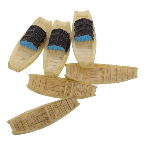 Luxshiny 6 Stück Fischerboot Modell Mini-Harzboot kleine Fischerbootfiguren kleines Boot Miniatur segelboot Miniboote für das Handwerk Micro Boat Fairy Garden Dark Brown Luxshiny 6 Stück Fischerboot Modell Mini-Harzboot kleine Fischerbootfiguren kleines Boot Miniatur segelboot Miniboote für das Handwerk Micro Boat Fairy Garden Dark Brown von Luxshiny